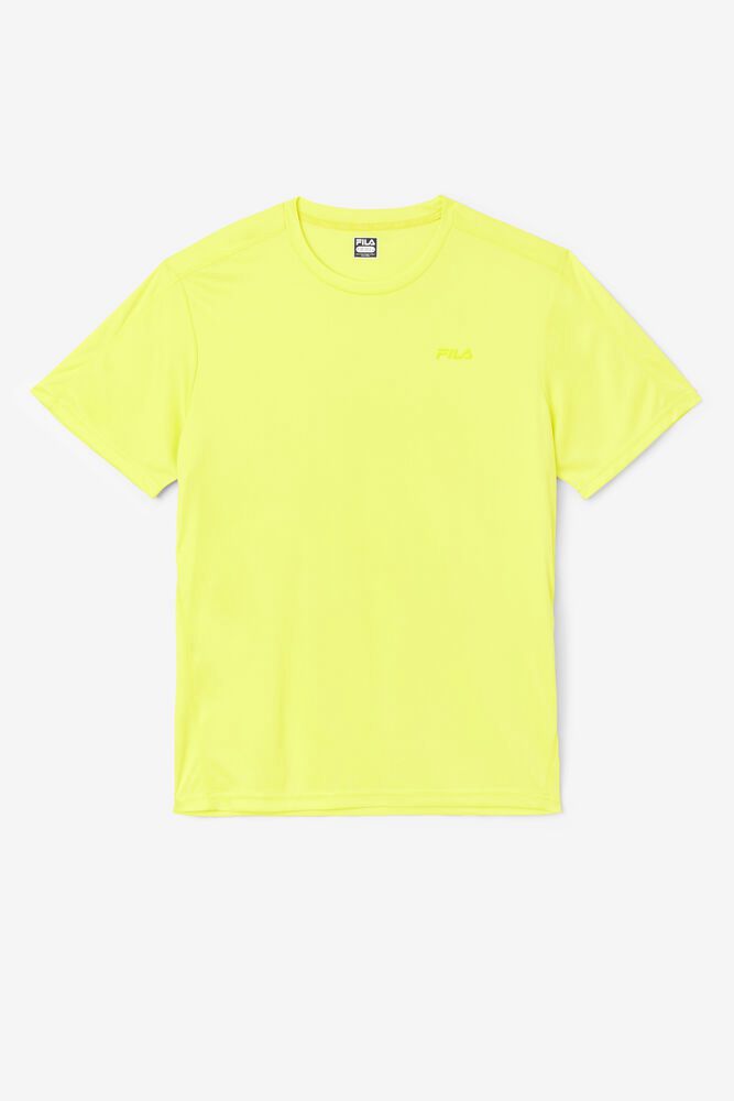 Fila T-Shirt Che Performance Mens Yellow - India MBC-165209